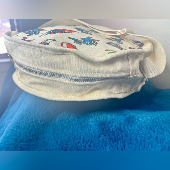 Vintage 1980 Lake Placid Roni Raccoon Olympic Canvas Bag - Picture 8 of 10